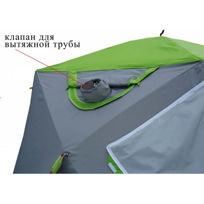 Клапан под вытяжную трубу теплообменника для палаток серии ЛОТОС Куб ,7052